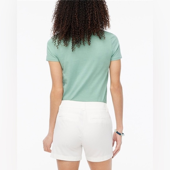 J Crew Factory Womens Size 4 Classic Chino Short White Coastal Contemporary - Picture 2 of 13